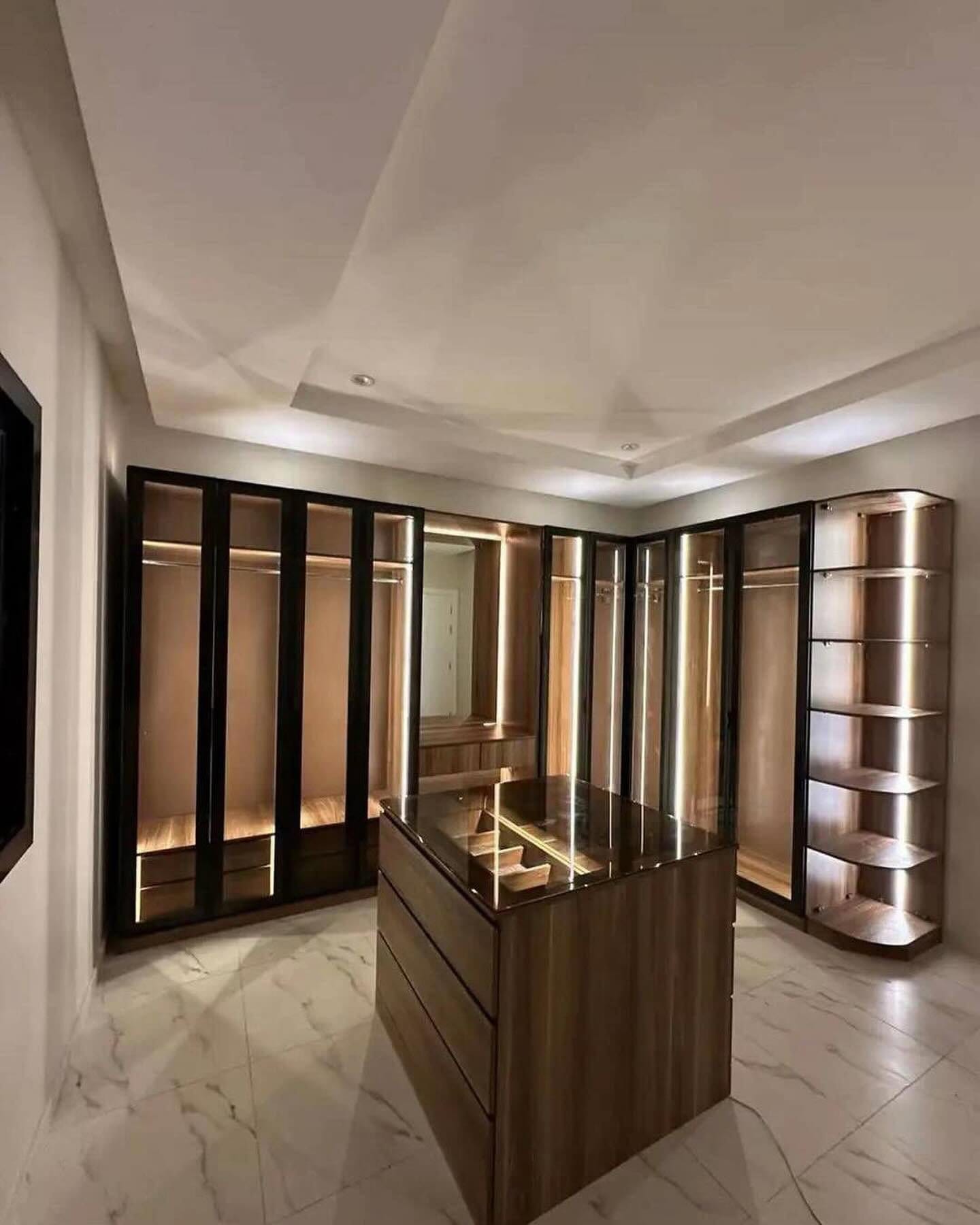 Custom Designed walk-in closet